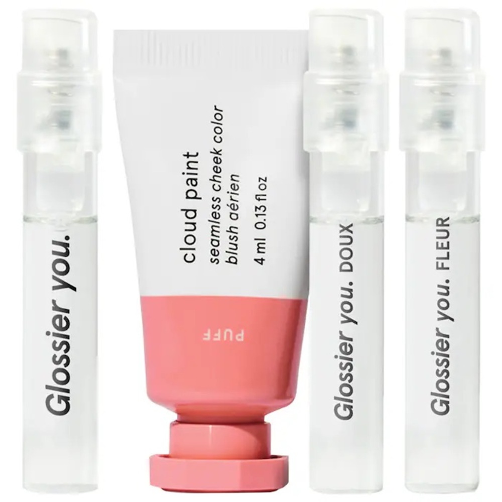 Glossier Cloud Paint Blush and Perfume Set